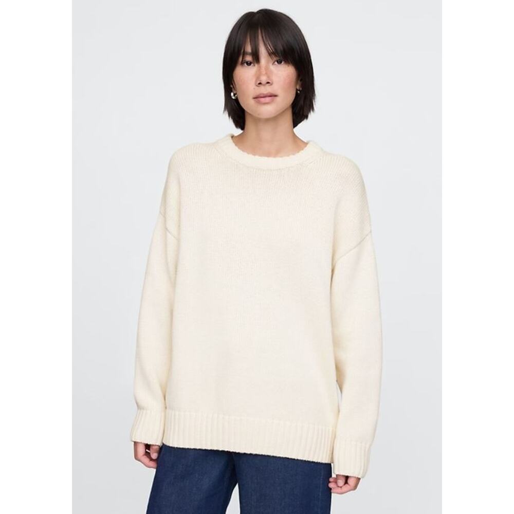 Gap Oversized Boyfriend Sweater Cream Beige - L